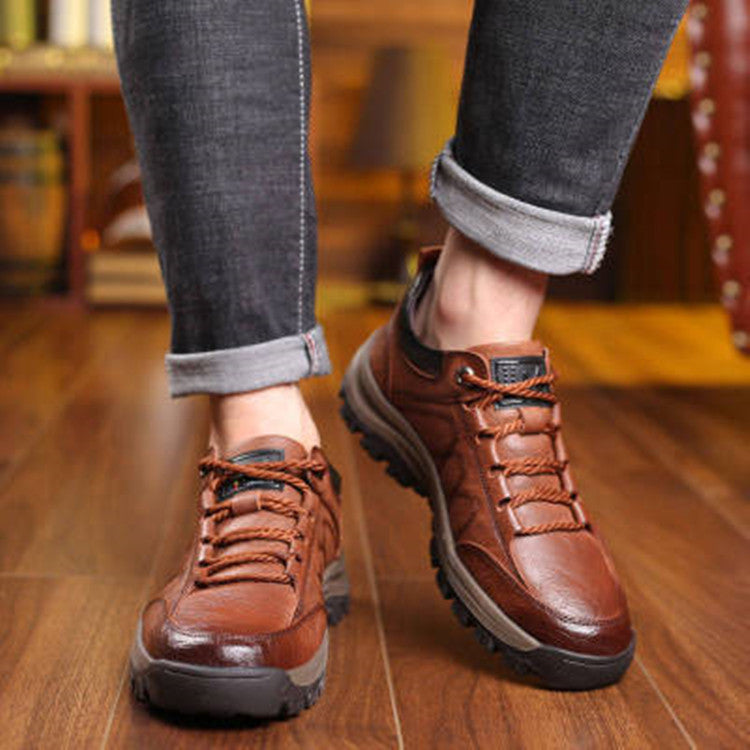 🔥👞Najbolje prodajan model - Novi moški čevlji iz pravega usnja za zgodnjo jesen 2025, vrhunsko udobje