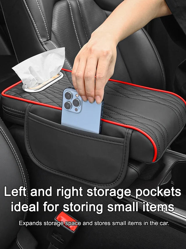 【Oferta specjalna】Wielofunkcyjny skórzany podłokietnik samochodowy 3 w 1
