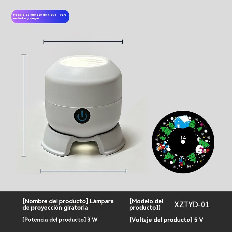 Dynamiczny, obrotowy projektor LED_
