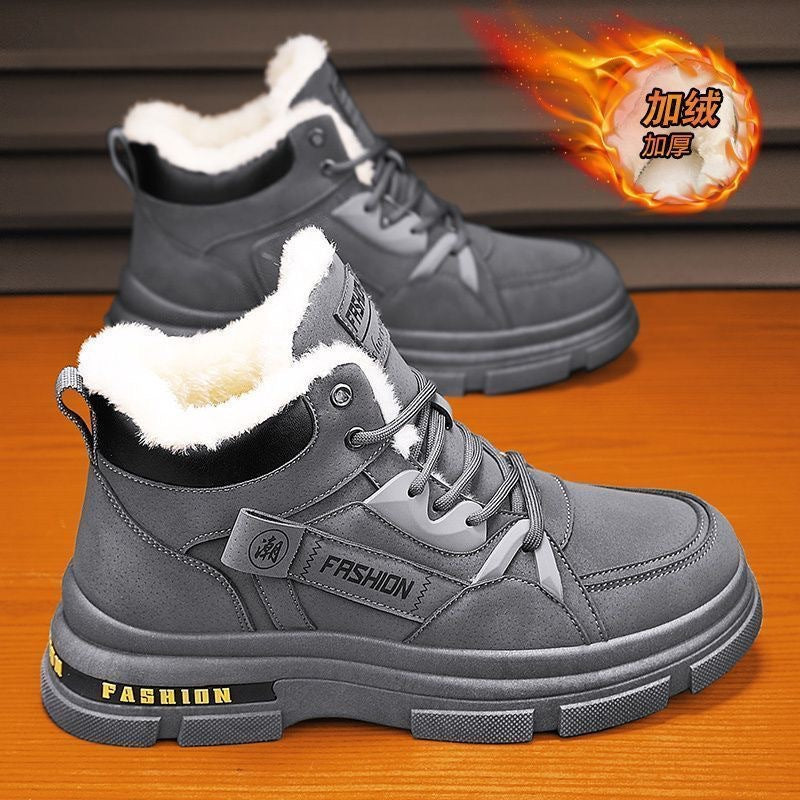 🔥🔥👞【39-44】2026 nowe męskie zimowe, pogrubione, aksamitne, ciepłe buty Martin