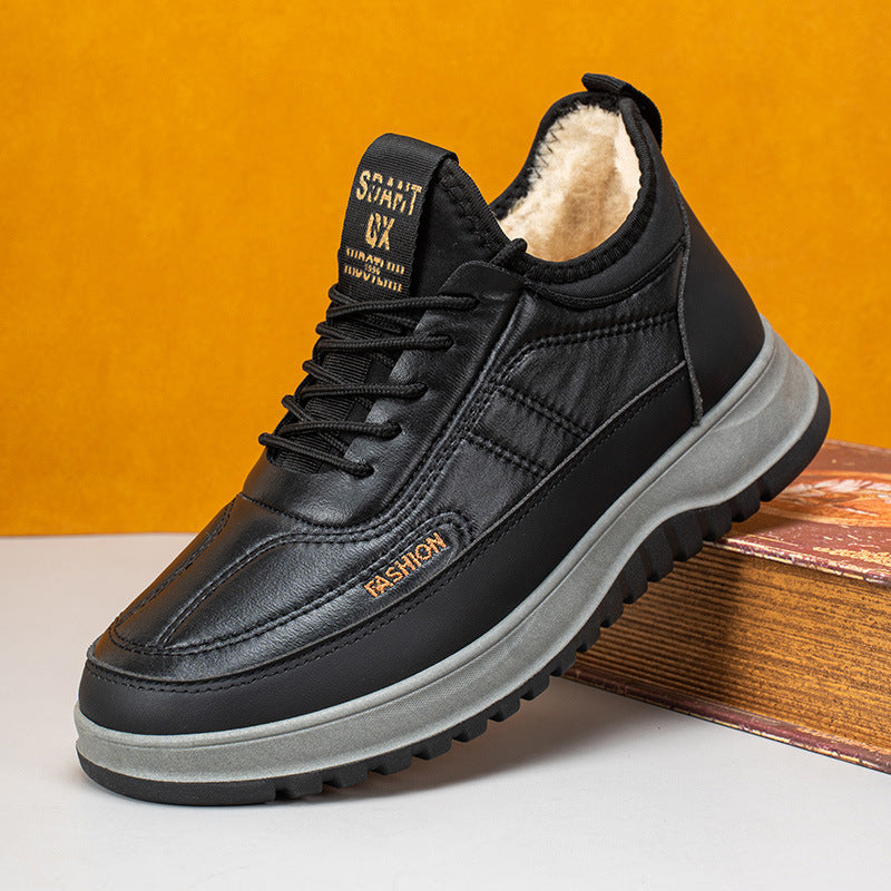 ⛄🥾【39-45】Męskie zimowe buty sportowe do rekreacji, ze skóry naturalnej, wodoodporne, z miękką podeszwą i aksamitem