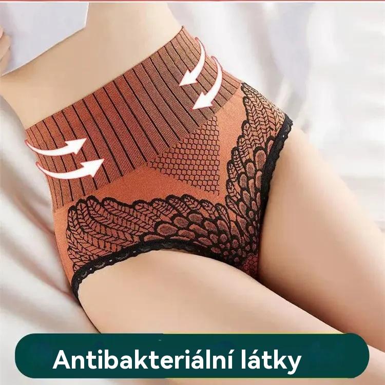 🥰【💖7dílná sada】Dámské prodyšné grafénové kalhoty s vysokým pasem ve tvaru trojúhelníku