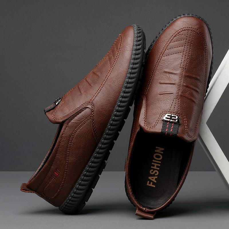 🔥【80%OFF】【39-44】2025 nowe skórzane buty codzienne dla mężczyzn skórzane buty biznesowe miękkie dno wygodne skórzane buty męskie moda wiosenna moda trend