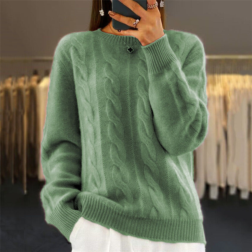 🔥✨【Podzimní nový styl】【S-2XL】2025 Jednobarevný vysoce kvalitní, měkký a pohodlný vlněný svetr.