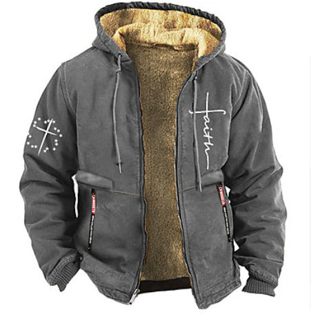 😛Podzimní a zimní výprodej【S-3XL】Módní podzimní a zimní pánská bunda, teplá a měkká, sametová, volná
