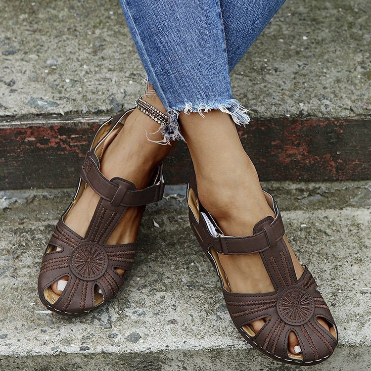 ✨🩰【Oferta specjalna sezonowa】【Rozmiary 35-43】Sandały rzymskie damskie - wygodne i miękkie, skórzane, możliwa płatność przy odbiorze
