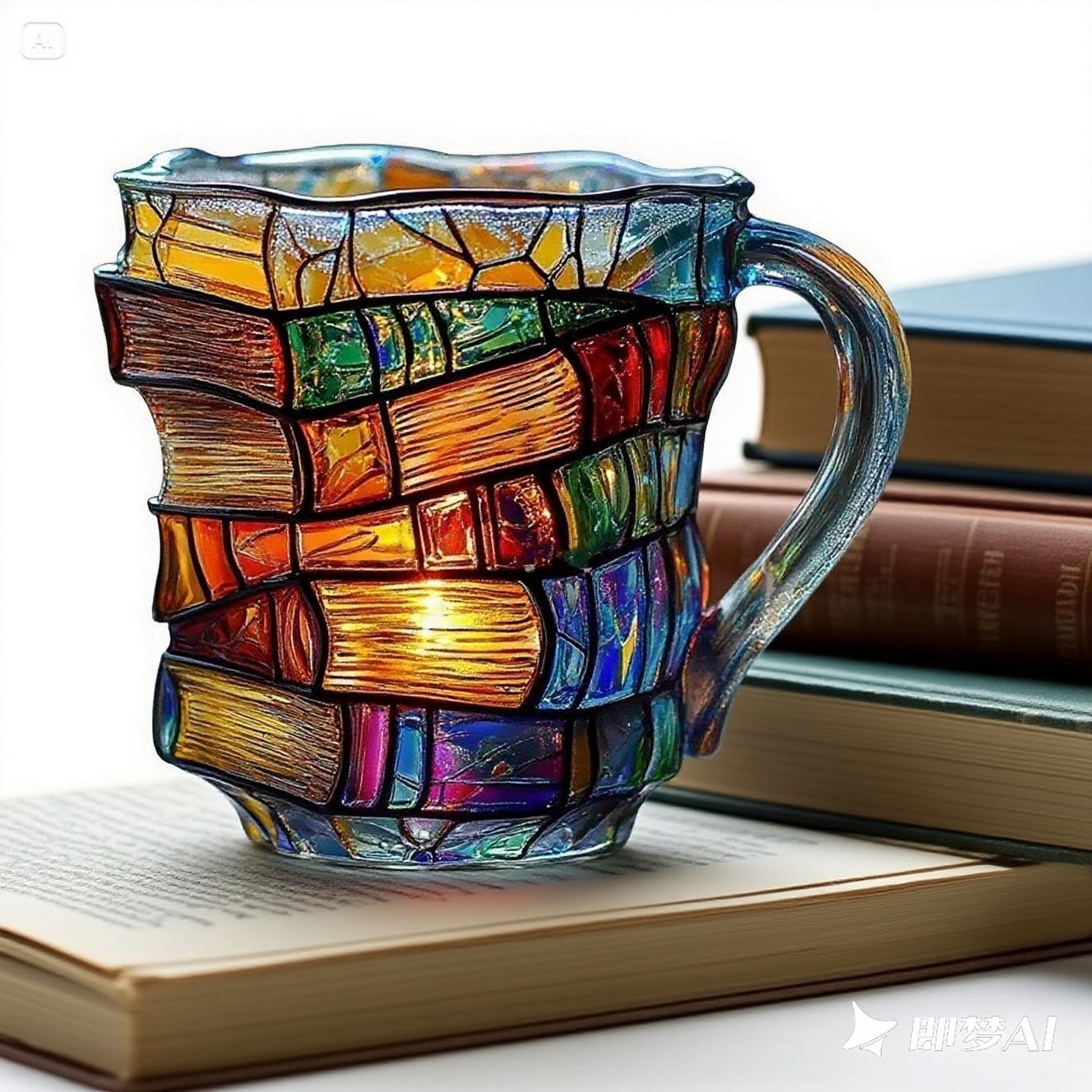 ☕【Korlátozott ideig érvényes akció🔥】Legnépszerűbb kávéscsésze📚3D festett, könyv alakú kávéscsésze