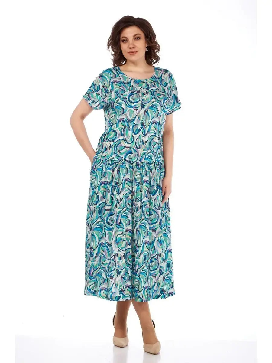 🔥【🔥Najlepiej sprzedający się】👗🌺【S-5XL】Sukienka letnia z szyfonu z nadrukiem