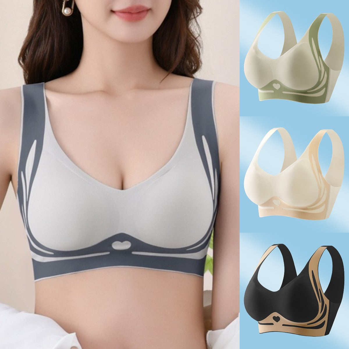 đă4 csomagăNĆi egyrĂ©szes vezetĂ©k nĂ©lkĂŒli melltartĂłâ€ïžă40-85kgă