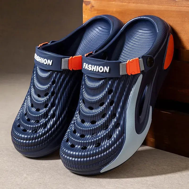 👟 50% zniżki na cenę specjalną 🌬️ Wielofunkcyjne sandały męskie (gruba podeszwa z pianki EVA): antypoślizgowe, ultralekkie, oddychające — idealny wybór na plażę, do uprawiania sportu i na co dzień! 🏃♂️