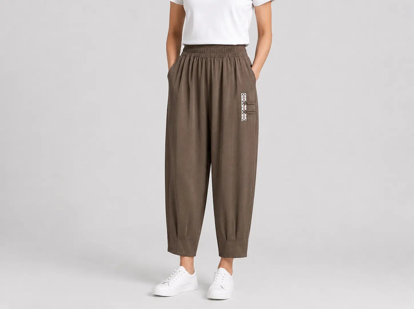 🔥【M-4XL】👖 Lekkie i przewiewne spodnie z bawełny i lnu - Stylowe i swobodne - Kup jedno, a drugie dostaniesz za pół ceny