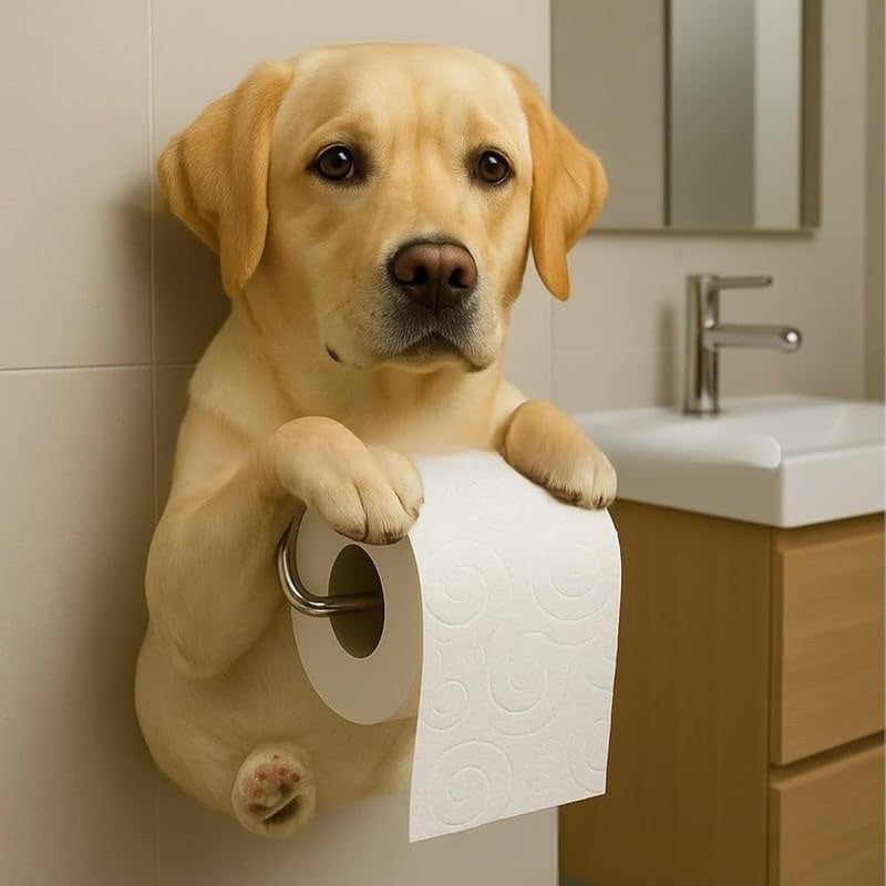 🐕【Časově omezená sleva】Držák na toaletní papír s motivem roztomilého štěňátka