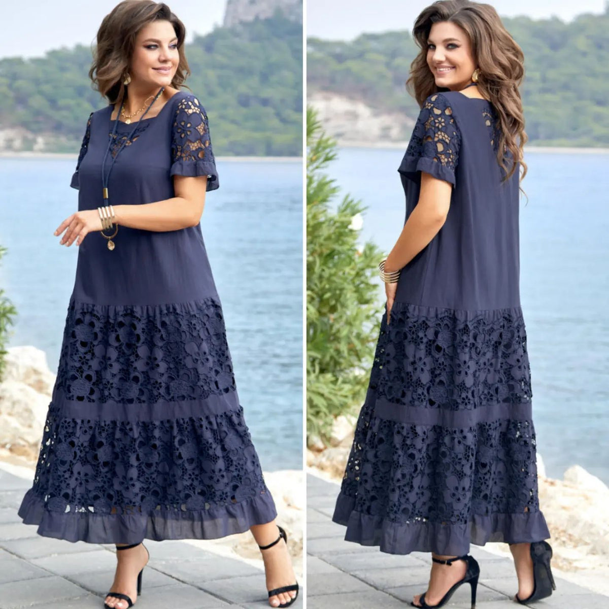 👗 Hit Sprzedaży 【Rabat 50%】💖【S-5XL】2026 nowy styl modna i elegancka długa spódnica koronkowa odpowiednia na każdą okazję