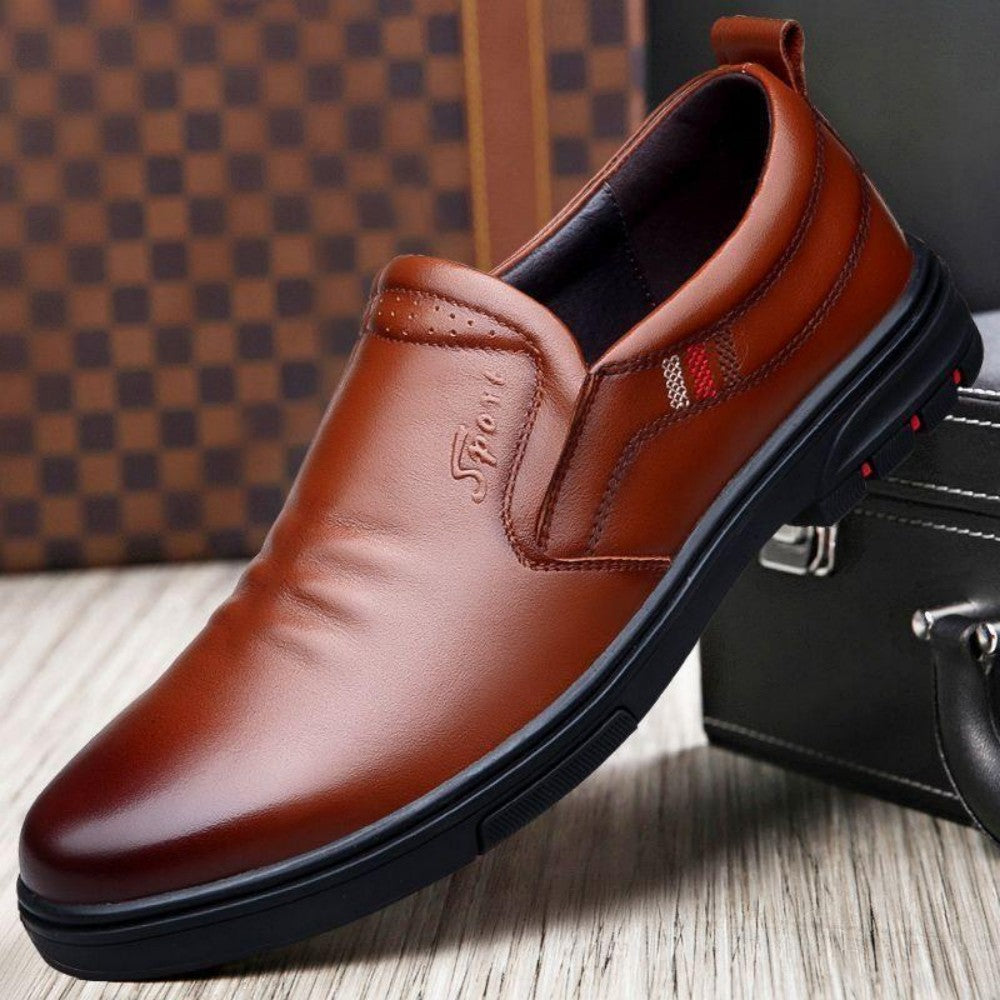 👟【Tallas 38-44】💖Nuevos zapatos de negocios de cuero genuino para hombre 2026, casuales, cómodos y suaves.