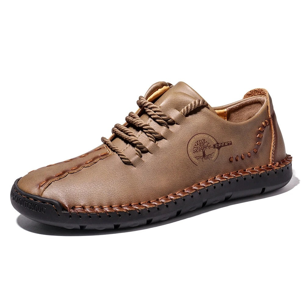 【38-48】Nowe, duże, męskie, skórzane buty codzienne, lekkie i przewiewne.