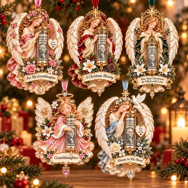 🎁Zestaw 5-częściowy, cena 129 zł✨ Świąteczna ozdoba w kształcie anioła (może służyć również jako opakowanie na prezent pieniężny)