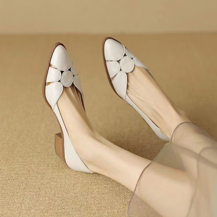 👡Super niska cena, sandały damskie 2025, szpiczasty nosek, ręcznie robione ze skóry naturalnej, antypoślizgowe, miękkie, modne, uniwersalne