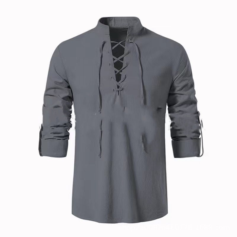 🔥【M-XXL】Jesień i zima Nowa męska koszula z lnu i bawełny - luźna, przewiewna i modna