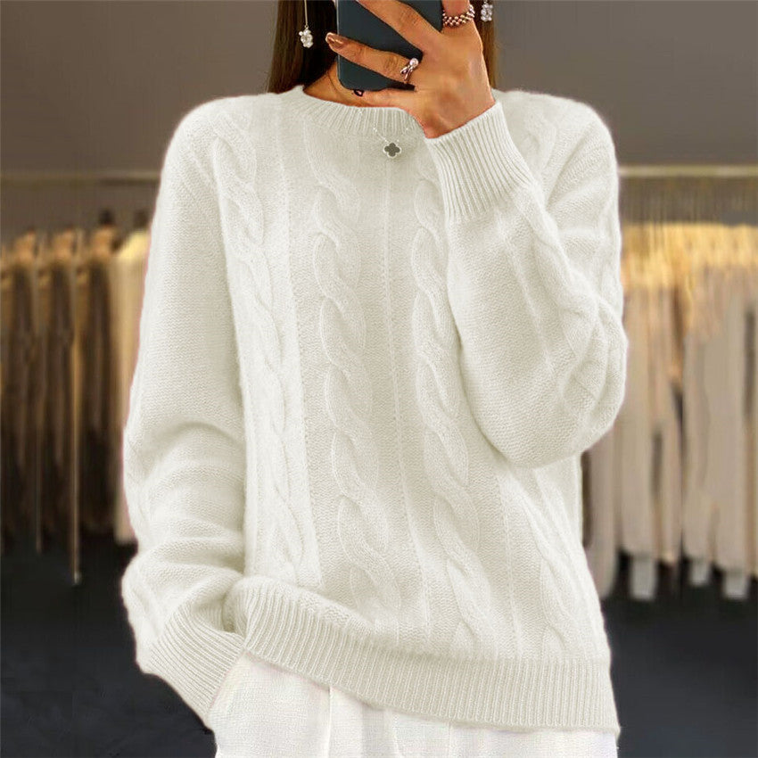 🔥✨【Podzimní nový styl】【S-2XL】2025 Jednobarevný vysoce kvalitní, měkký a pohodlný vlněný svetr.