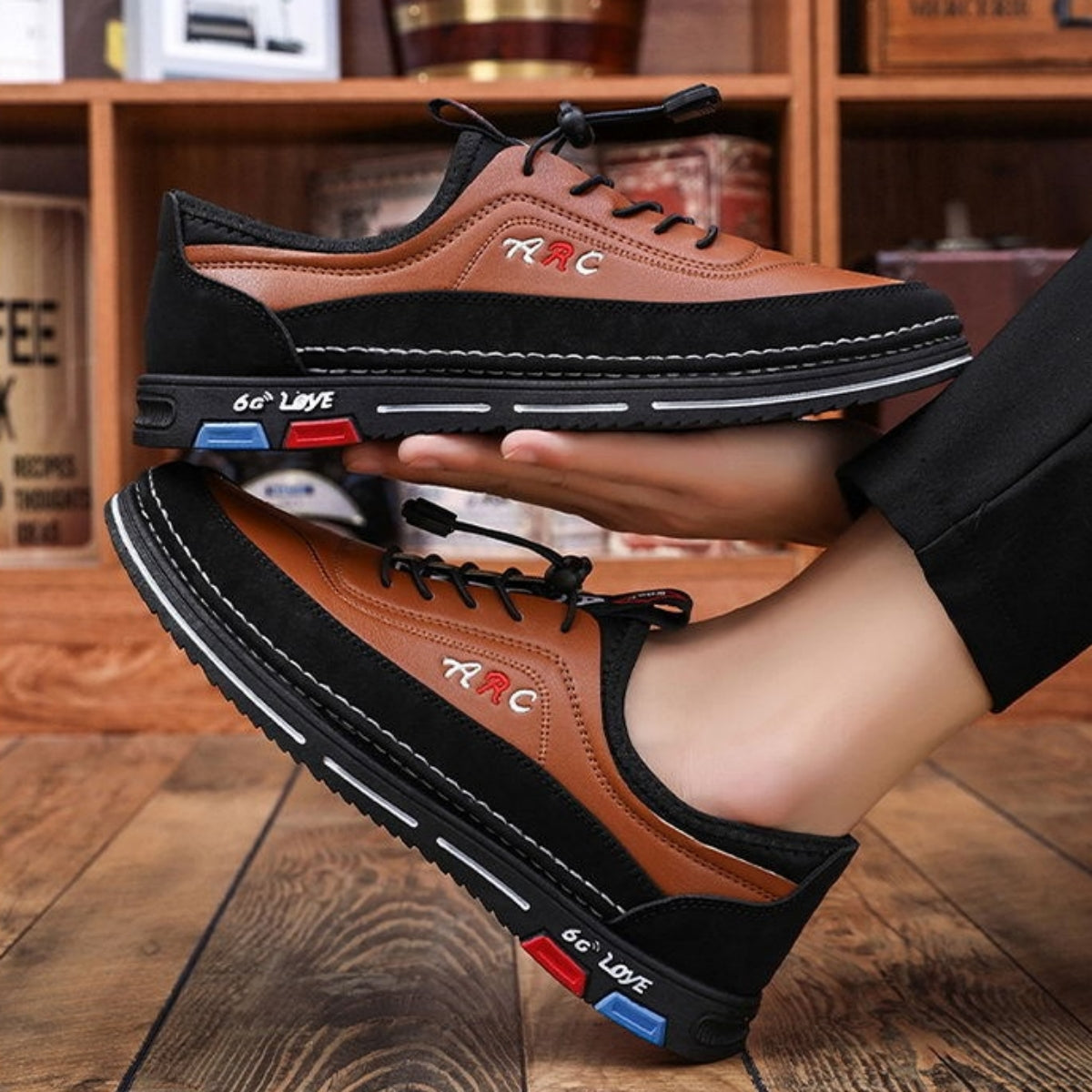 💯🔥【39–48】Męskie skórzane buty biznesowe na co dzień – wodoodporne, odporne na plamy, z miękką podeszwą zapewniającą wygodę noszenia