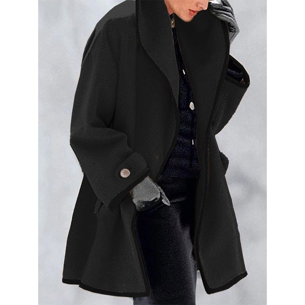 🥰【S-5XL】Nowy ciepły wełniany płaszcz na jesień/zimę – elegancki i luźny krój