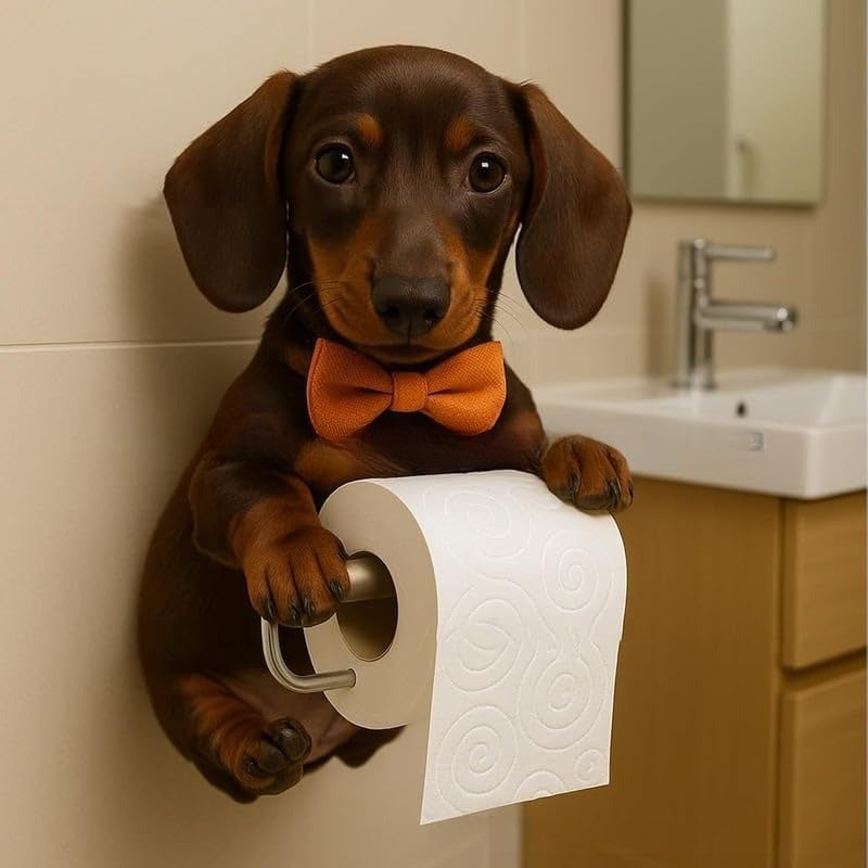 🐕🐕Aranyos kiskutya témájú WC-papírtartó