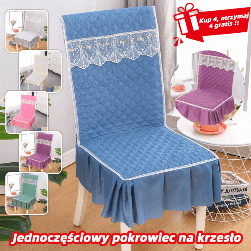 Zestaw 4 uniwersalnych pokrowców na krzesła, odpowiedni do użytku domowego, antypoślizgowa poduszka na oparcie krzesła