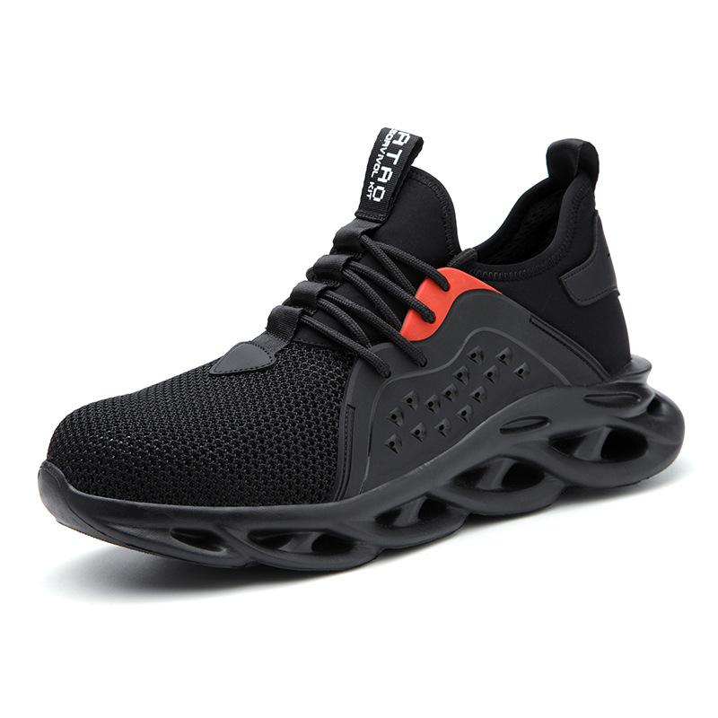🚵‍♂️🔨【39-48】👨‍🔧 Męskie oddychające buty robocze, odporne na uderzenia i przebicie, ze stalowym noskiem i warstwą izolacyjną.
