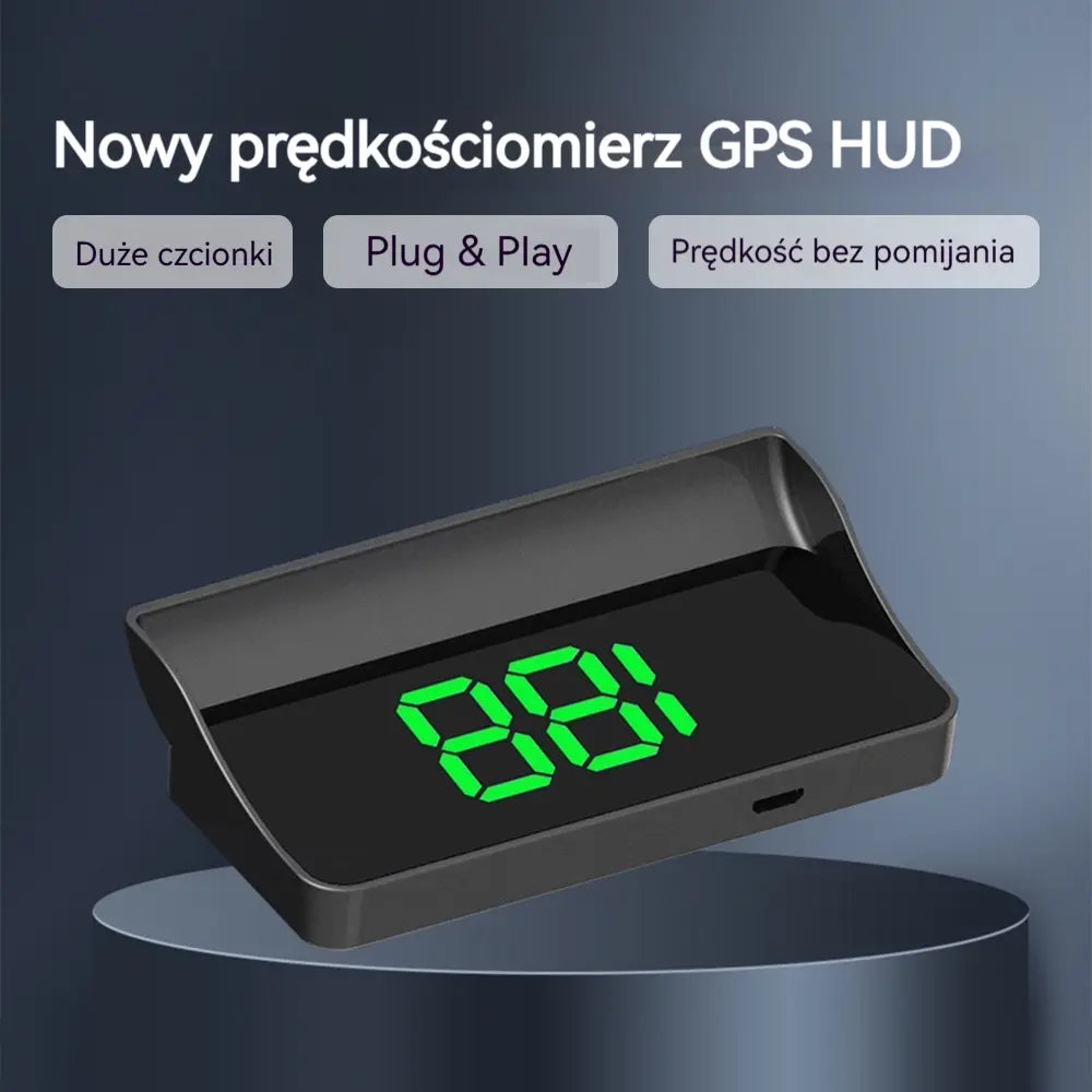 【Szwajcarska wojskowa nawigacja GPS „Unikanie kar”】Nowy prędkościomierz i obrotomierz GPS z wyświetlaczem HUD【1 sztuka za 99 zł【Interfejs USB】
