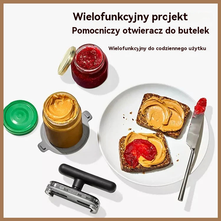 🔥【Kup 1, otrzymaj 1 gratis】Wielofunkcyjny otwieracz do butelek z antypoślizgową powierzchnią do kuchni i gospodarstwa domowego