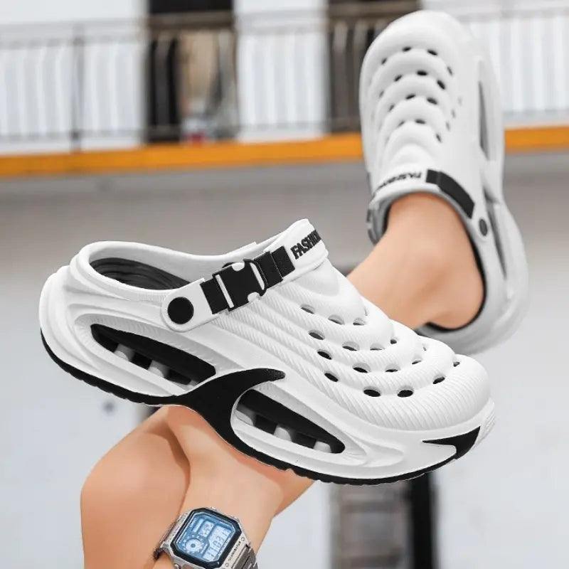 👟50% ZNIŻKI🌬️Męskie sandały wielofunkcyjne 2 w 1: gruba podeszwa EVA, antypoślizgowe, niezwykle lekkie i oddychające🏃‍♂️