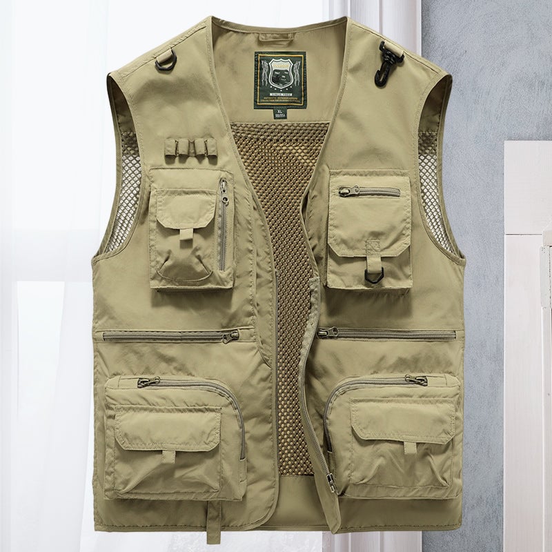 💥【80% OFF】【S-6XL】Vícekapsová vesta pro letní outdoorové pracovní oblečení
