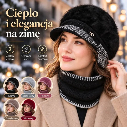❄️🔥 Uniwersalna i ciepła czapka jesienno-zimowa z daszkiem i nausznikami.