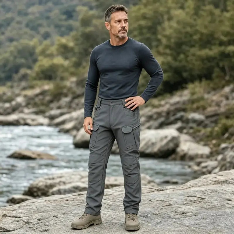 ⌛ ¡ÚLTIMO DÍA DE LA OFERTA: 50% DE DESCUENTO! 🔥 Pantalones tácticos militares para hombre con diseño cortavientos y aislamiento térmico.