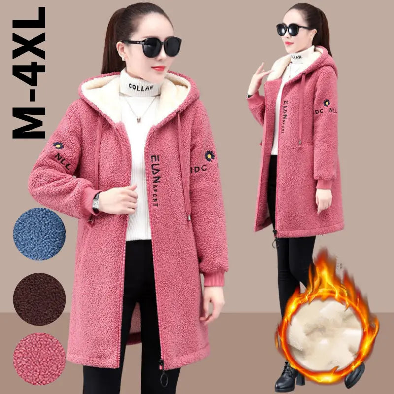 🌺【M-4XL】Nowa zimowa kurtka typu sherpa oraz aksamitna i pogrubiona bawełniana kurtka
