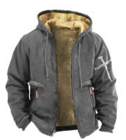 ✨【S-3XL】Módní pro muže, podzim a zima, zesílená bunda z lehkého sametu