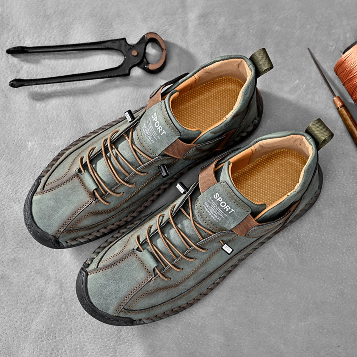 🔥【50% OFF】【38-48】Ležérní pánská obuv pro volný čas, pracovní obuv, outdoorová obuv, šitá obuv