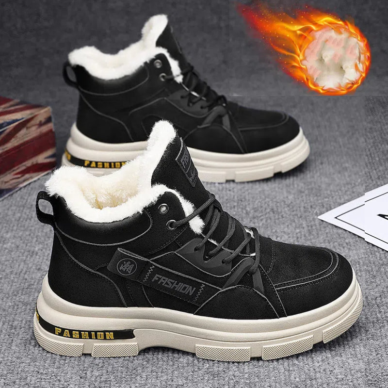 📢Nowości na jesień i zimę💥👞【39–44】2025 Nowe męskie buty na jesień i zimę z grubego aksamitu, ciepłe, Martin