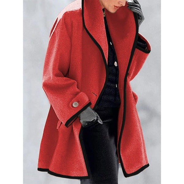 🥰【S-5XL】Nowy ciepły wełniany płaszcz na jesień/zimę – elegancki i luźny krój