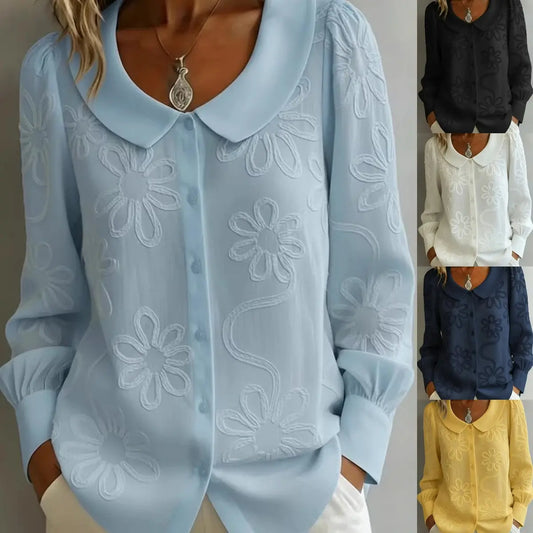 🔥Bestseller【Zniżka 50%】👚 Bluzka damska – francuski styl retro, haftowana, kolekcja 2026