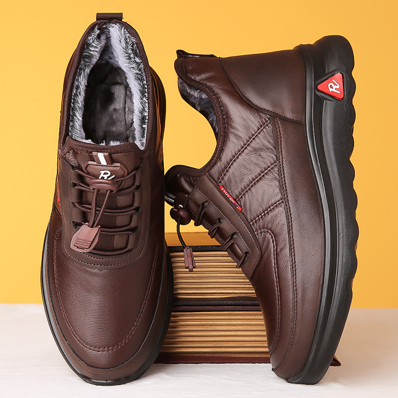 🔥🔥49% ZNIŻKI【38-46】Ciepłe, antypoślizgowe buty męskie z bawełnianą podszewką i grubą podeszwą