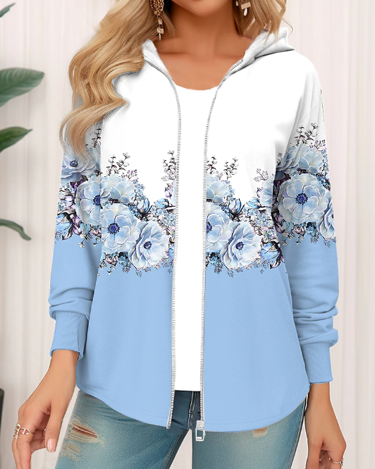 🔥🥰 [S-3XL] 2026 Nowa kurtka z kapturem z nadrukiem na jesień/zimę – swobodna i stylowa