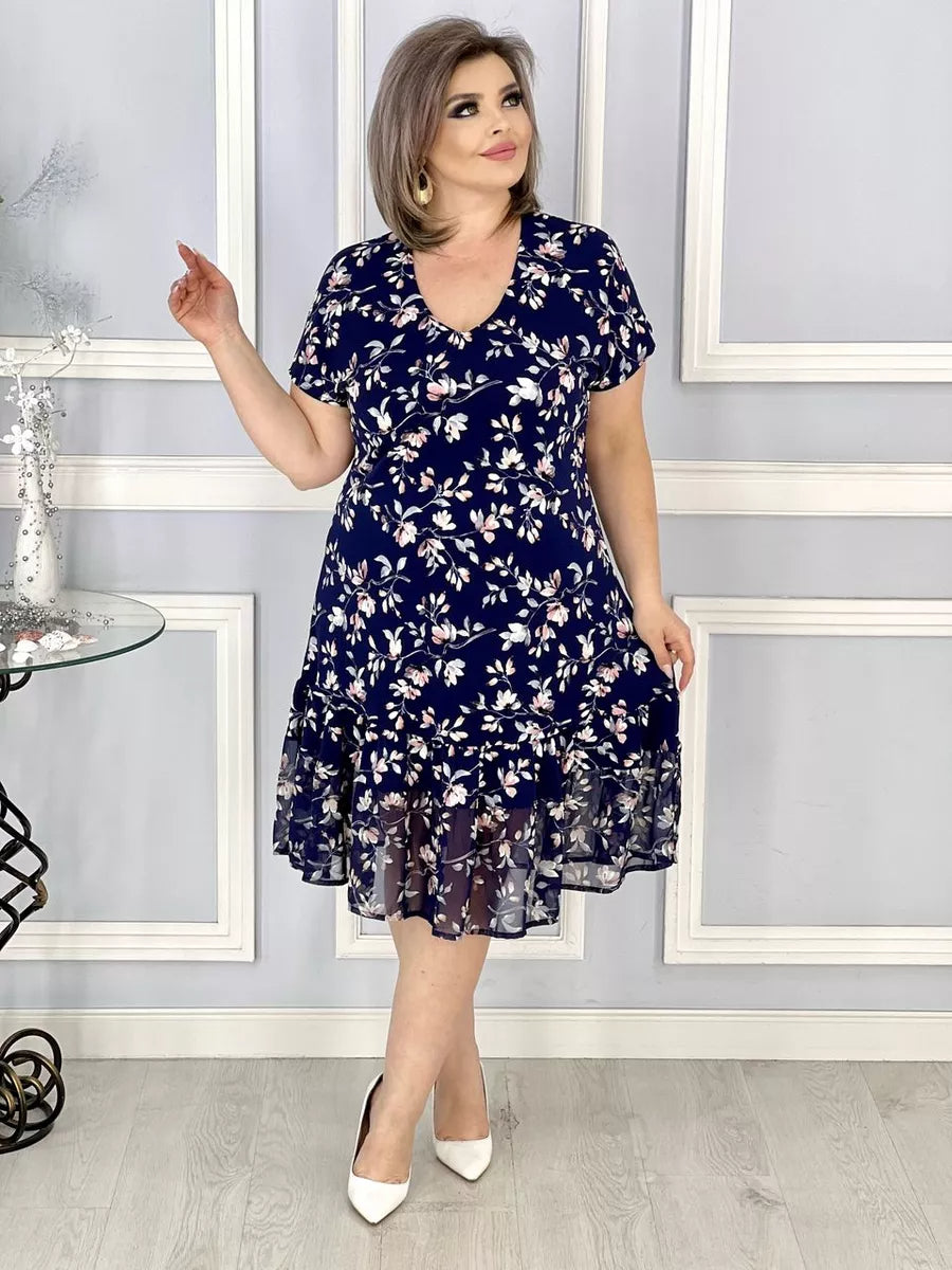 [Ograniczona czasowo zniżka 50%] [S-5XL] 👗Modna i elegancka sukienka z kwiatowym nadrukiem na lato
