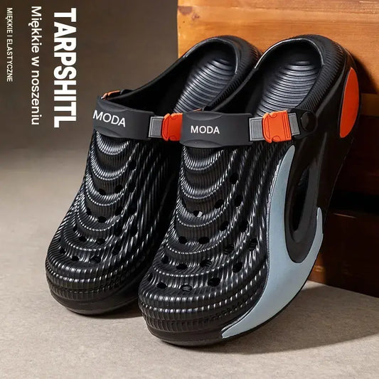👟 50% zniżki na cenę specjalną 🌬️ Wielofunkcyjne sandały męskie (gruba podeszwa z pianki EVA): antypoślizgowe, ultralekkie, oddychające — idealny wybór na plażę, do uprawiania sportu i na co dzień! 🏃‍♂️