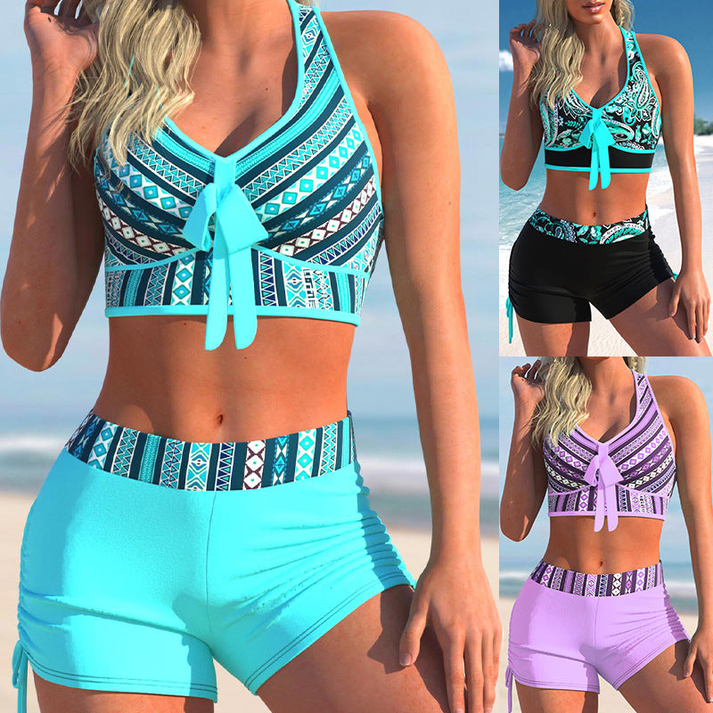 👙🏊‍♀️【S-5XL】【Ograniczona ilość】🔥🔥2025 Lato Nowy damski drukowany kostium kąpielowy Seksowny zestaw bikini