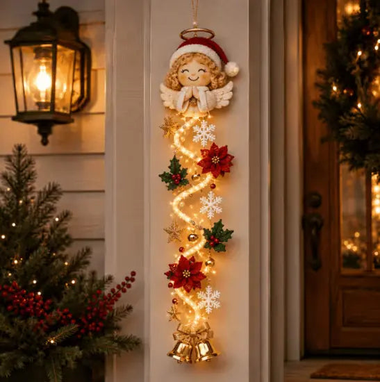 🎄🎃Poslední den! 🎅Užijte si 50% slevu na osvětlené vánoční dekorace na dveře!