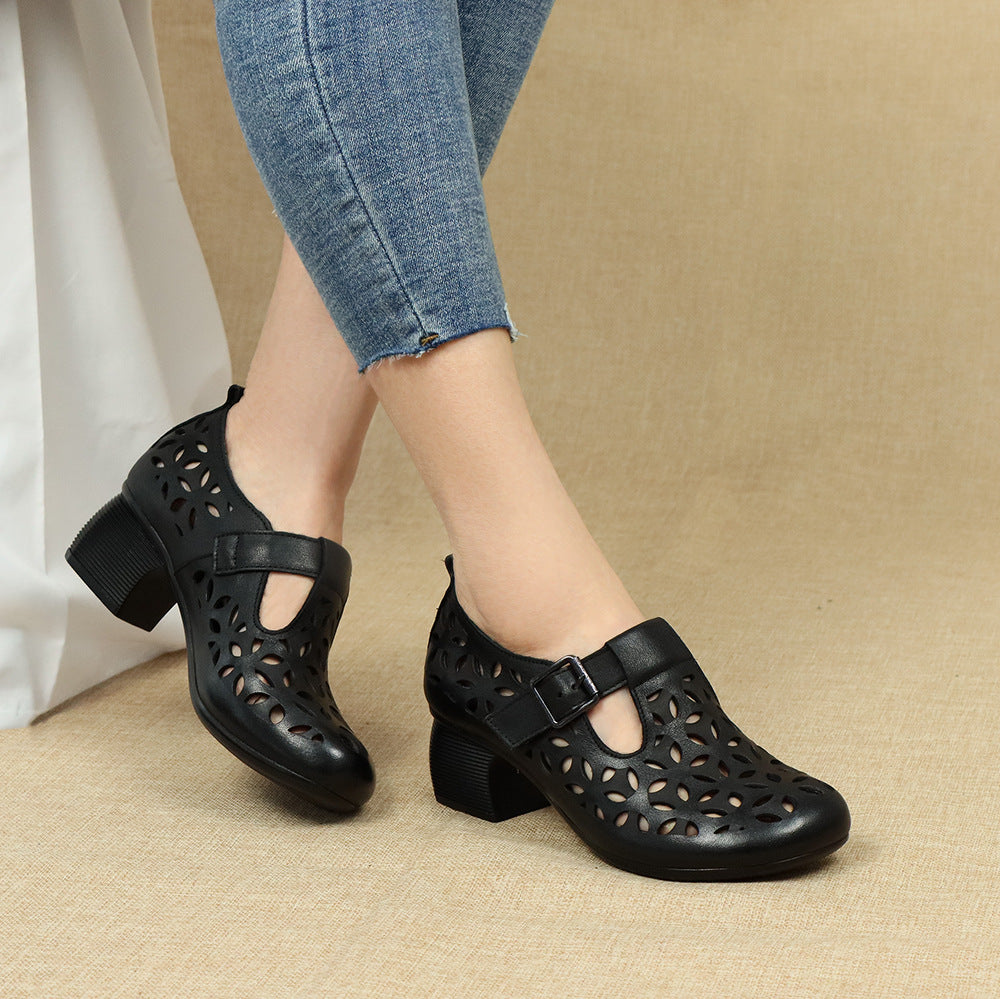 🥰🔥【35-41】2026 nowe damskie sandały na grubym obcasie z miękkim spodem