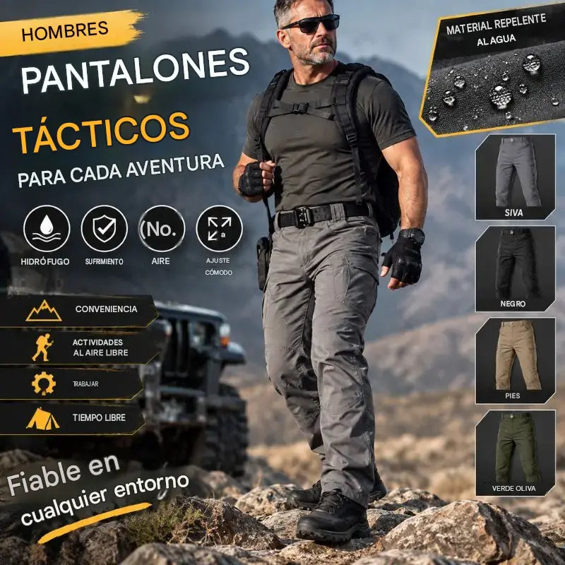 ⌛ ¡ÚLTIMO DÍA DE LA OFERTA: 50% DE DESCUENTO! 🔥 Pantalones tácticos militares para hombre con diseño cortavientos y aislamiento térmico.