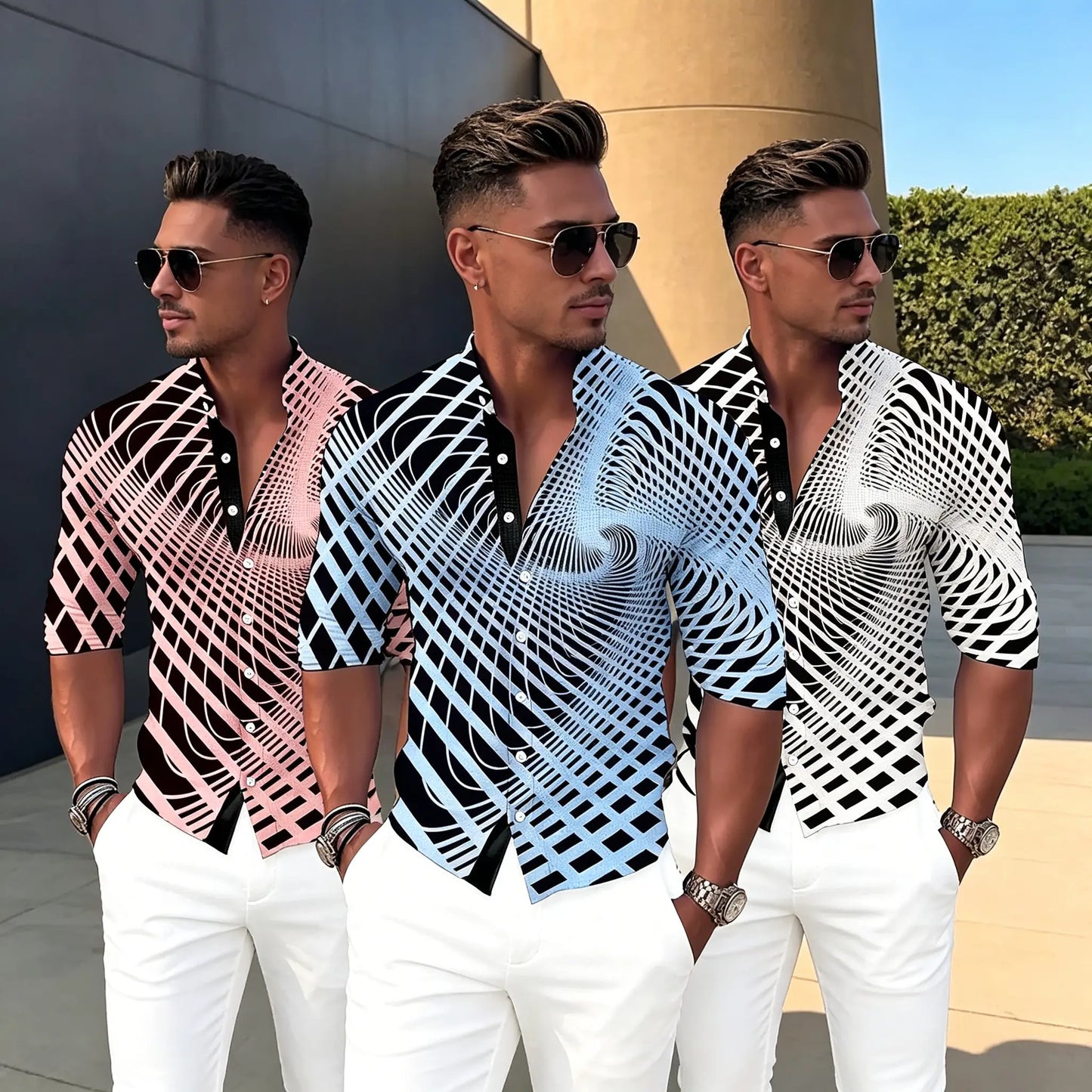 💥💥【Promocja ograniczona czasowo】👔【S-6XL】Męska bawełniana koszula z nadrukiem