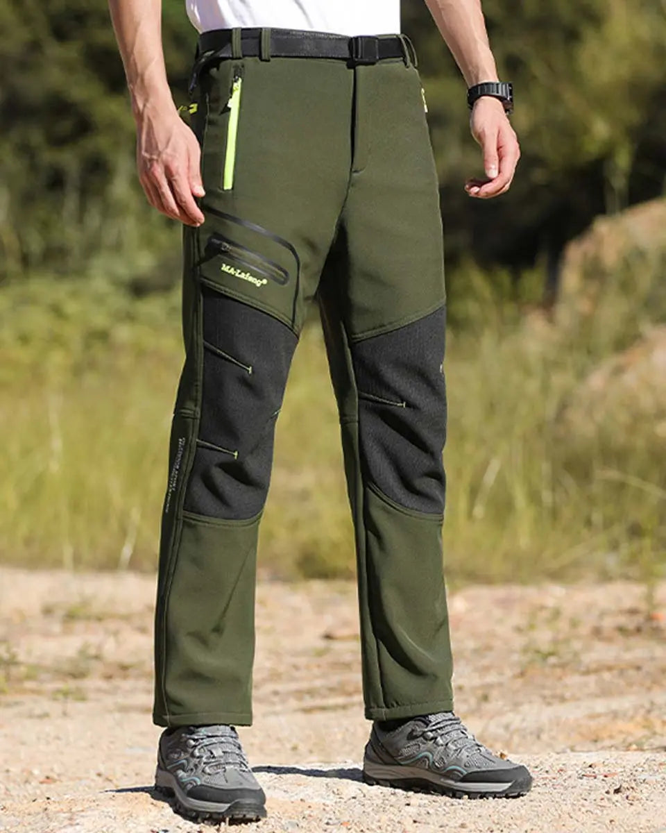 🏃‍♂️【S–5XL】2026 Nowe męskie spodnie outdoorowe na jesień i zimę – ciepłe, polarowe, wodoodporne i wiatroszczelne